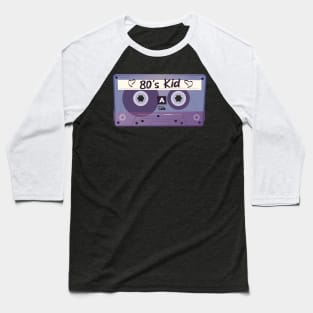 80's Child's Vintage Retro Cassette Tape Baseball T-Shirt